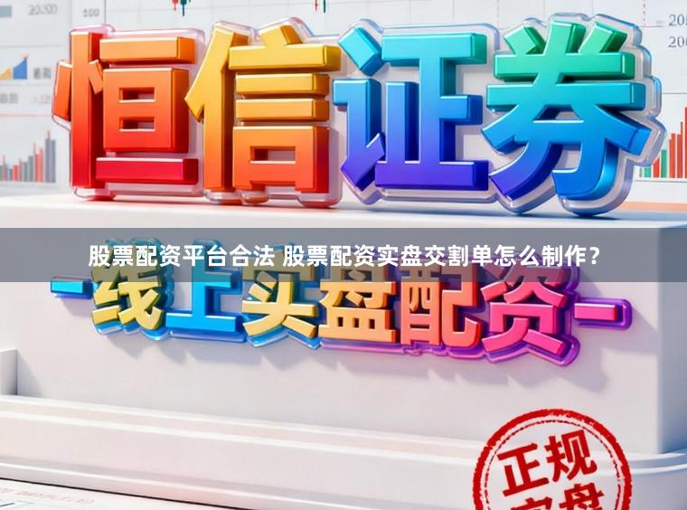 股票配资平台合法 股票配资实盘交割单怎么制作？